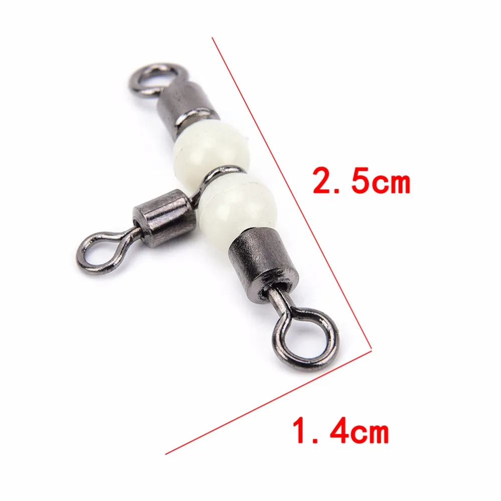 Соединительный Вертлюг для рыбалки подшипника прокатки 3 способа Т формы