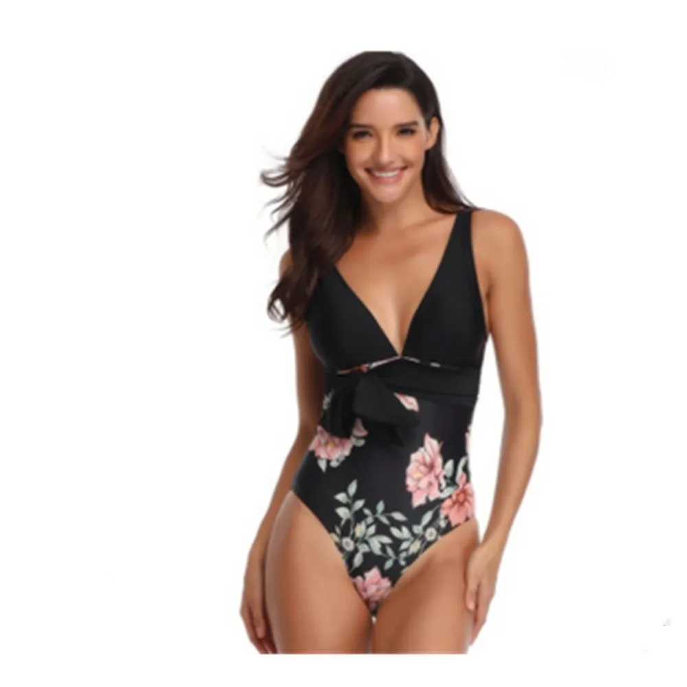 Женский купальный костюм для мамы и ребенка цельный сексуальный купальник с