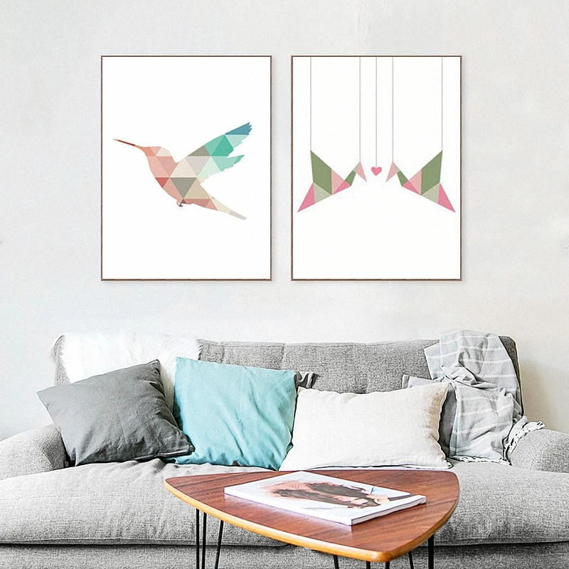 HAOCHU DIY скандинавские геометрические фламинго радужная птичка рога оленя