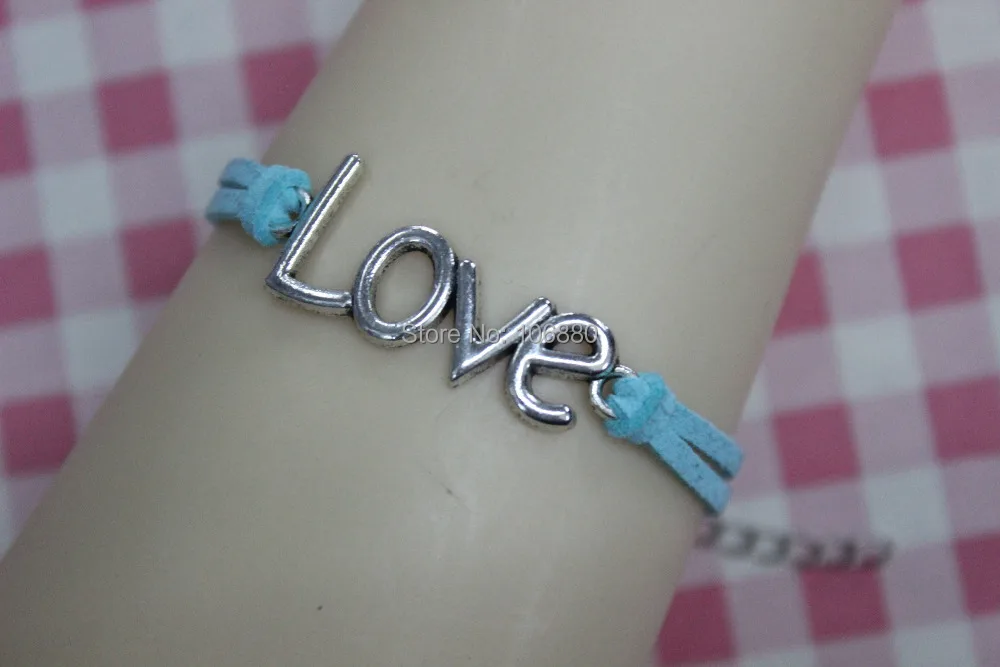 wholesale Love bracelet blue Velvet cotton rope braid friendship | Украшения и аксессуары