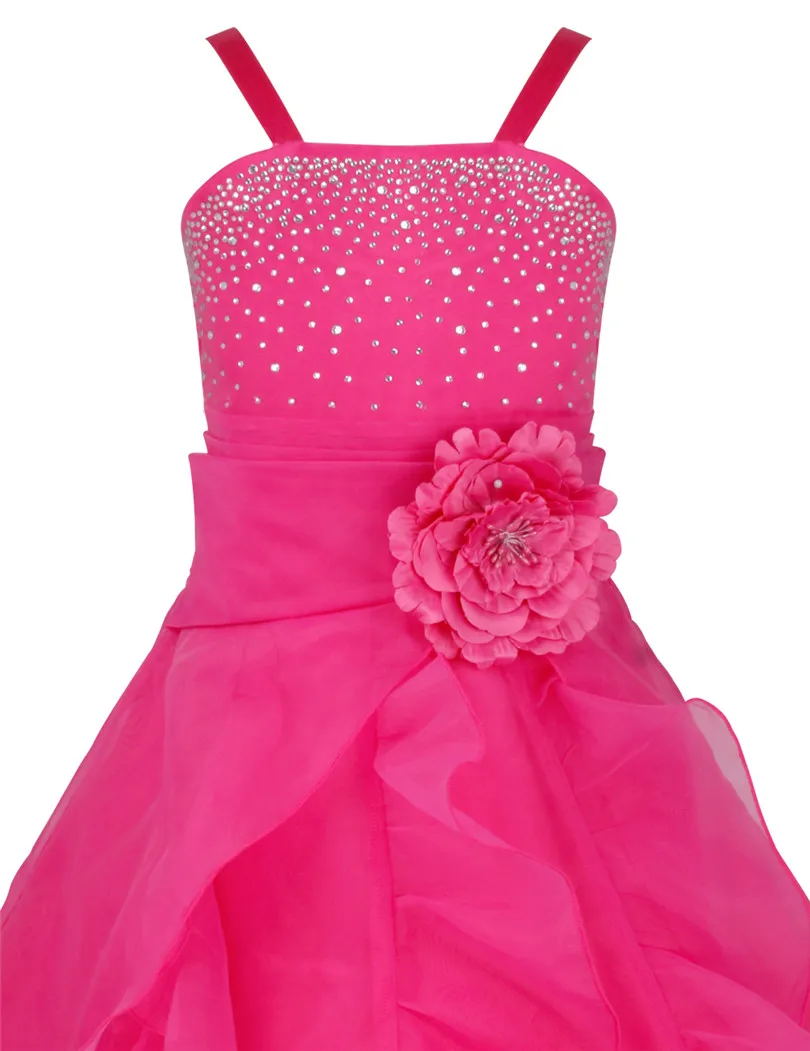 IEFiEL/платье для детей с цветами девочек торжеств вечеринок свадебных подружки