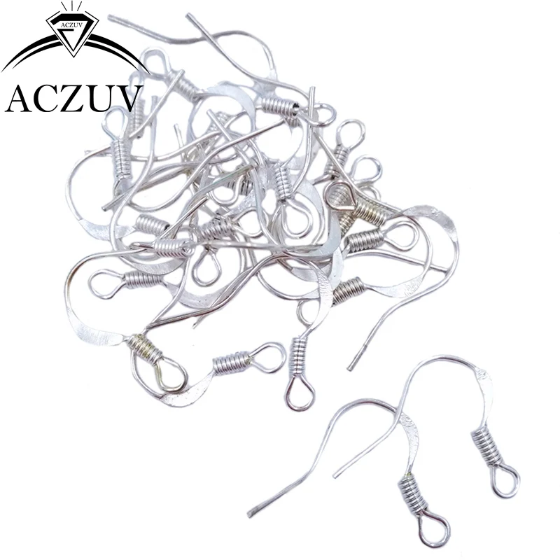 Оптовая Продажа 1000 шт весенние серьги с плоским основанием крючки ювелирные