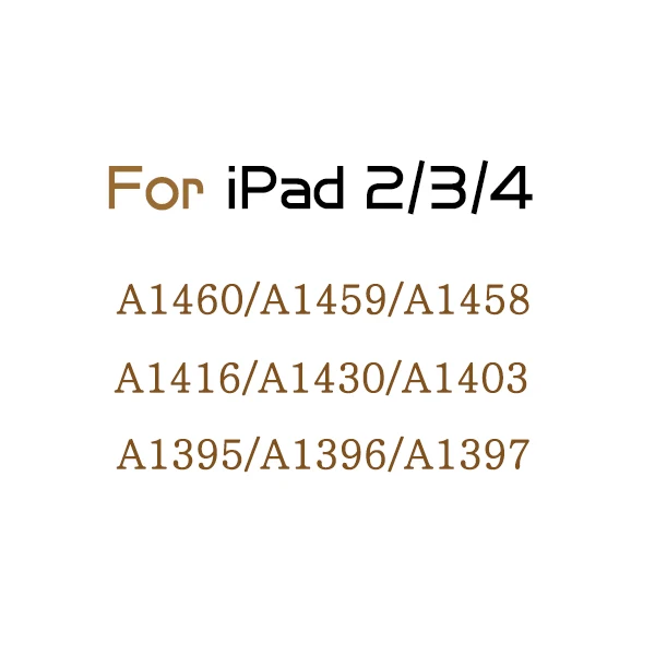 For iPad 2 3 4 Чехол для iPad Air 1 2 3 Pro 9,7 10,5 11 смарт-чехол подставка чехол Искусственная кожа чехол для iPad Mini 1 2 3 4 5 противоударный fundas - Цвет: For iPad 2 3 4