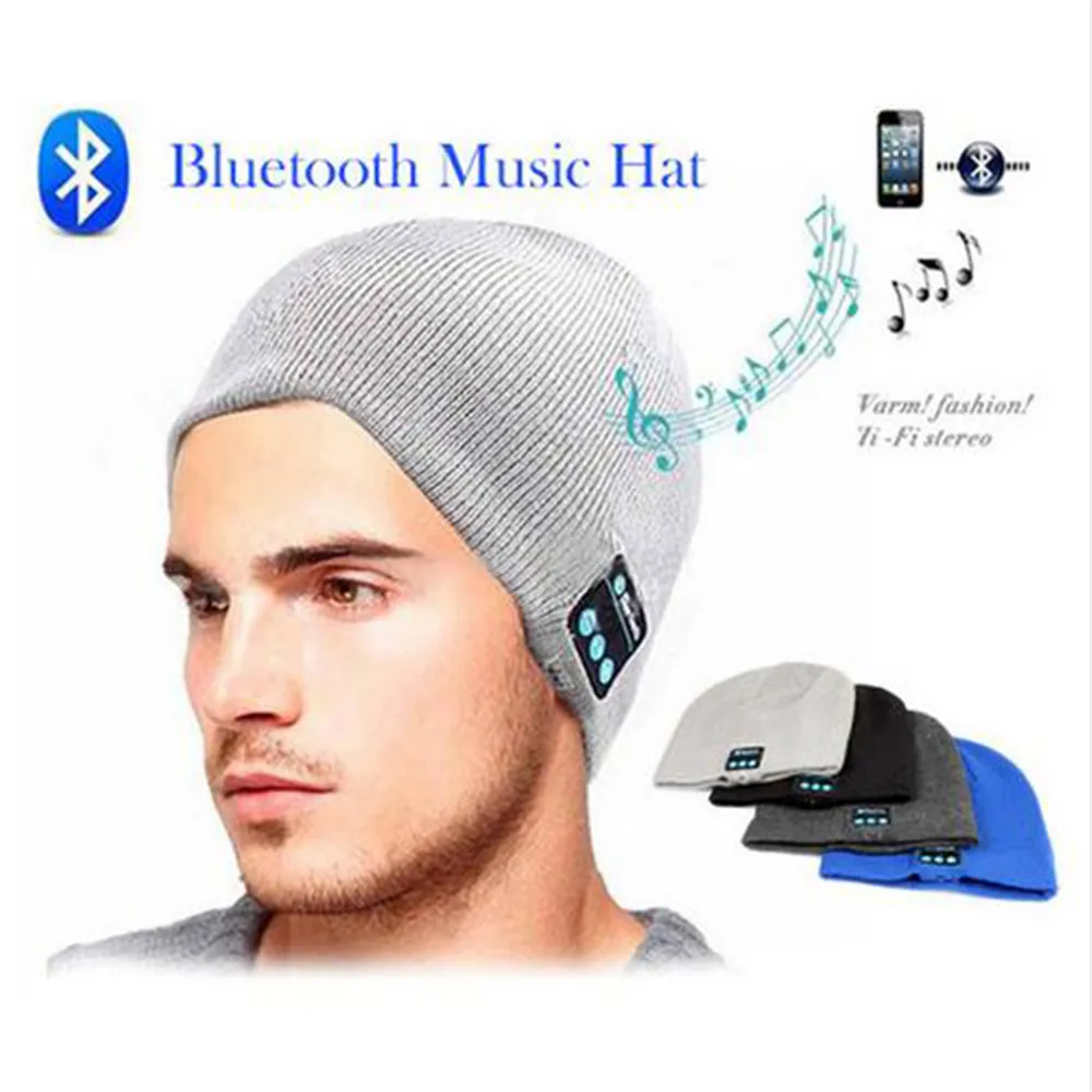 Стереонаушники с Bluetooth шапка наушниками для мужчин и женщин зимняя спортивная
