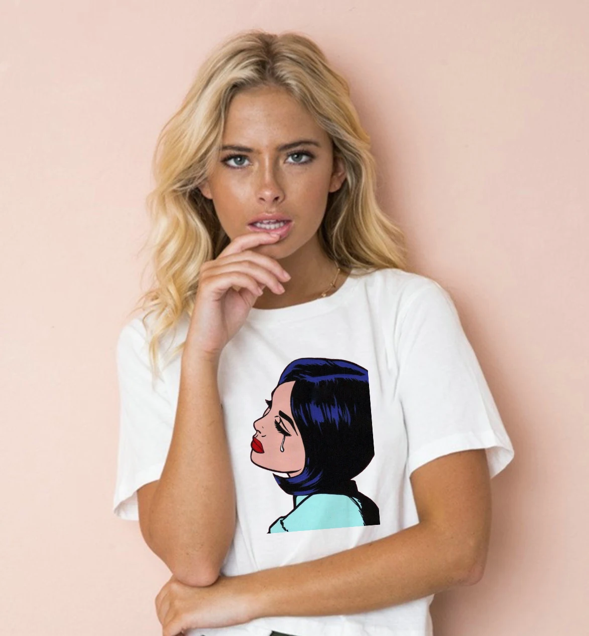 Женская белая хлопковая футболка с коротким рукавом размеры S M X XL XXL лето 2019