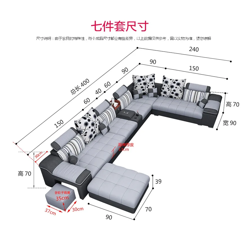 Новый тканевый диван Easyliving 2019 мебель для дома и гостиной в простом современном