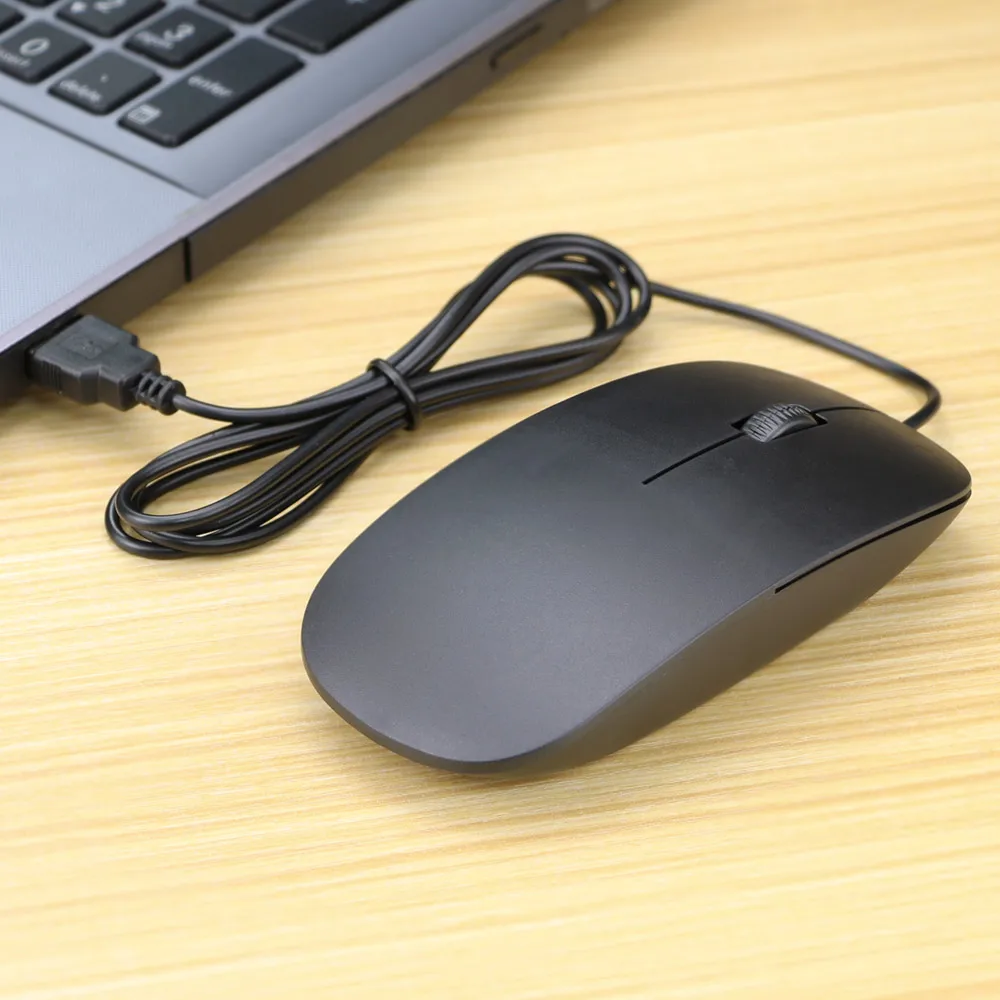 Новая простая ультратонкая проводная мышь с 3 кнопками 1200DPI USB оптическая для ПК