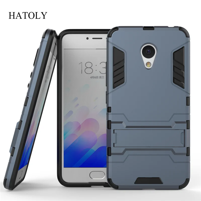 HATOLY For Armor Case Meizu M3 Mini Shockproof Robot Hybrid Rugged Silicone Rubber Hard Phone Cover M3S&lt |