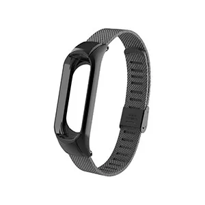 Black Для mi Band 4 металлический браслет из нержавеющей стали для Xiaomi mi Band 2 3 браслет браслеты для наручных часов Pulseira mi band 4 3 браслет для наручных часов - Band Color: Black