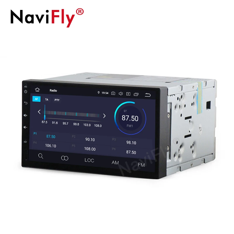 NaviFly 7'' IPS Screen DSP Android9.0 two Din Car Multimedia forVW Nissan Toyota Peugeot KIA gps radio 4G wifi OBD2 DVR SWC |