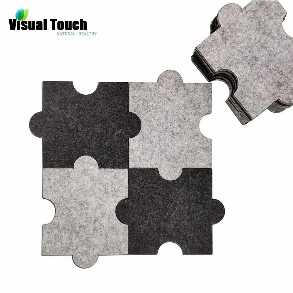 Puzzle Mixed Визуальное касание 6 шт. набор войлочная полиэфирная чашка-головоломка коврик мозаика подставки для напитков пивная кофейная Подставка под столовые приборы украшения на стол новоселье - Цвет: Puzzle Mixed