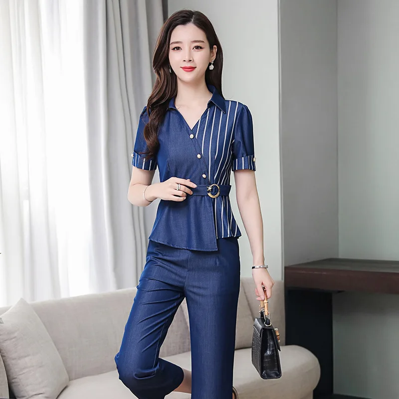 Женские комплекты новая летняя Корейская версия темперамент показывает тонкие