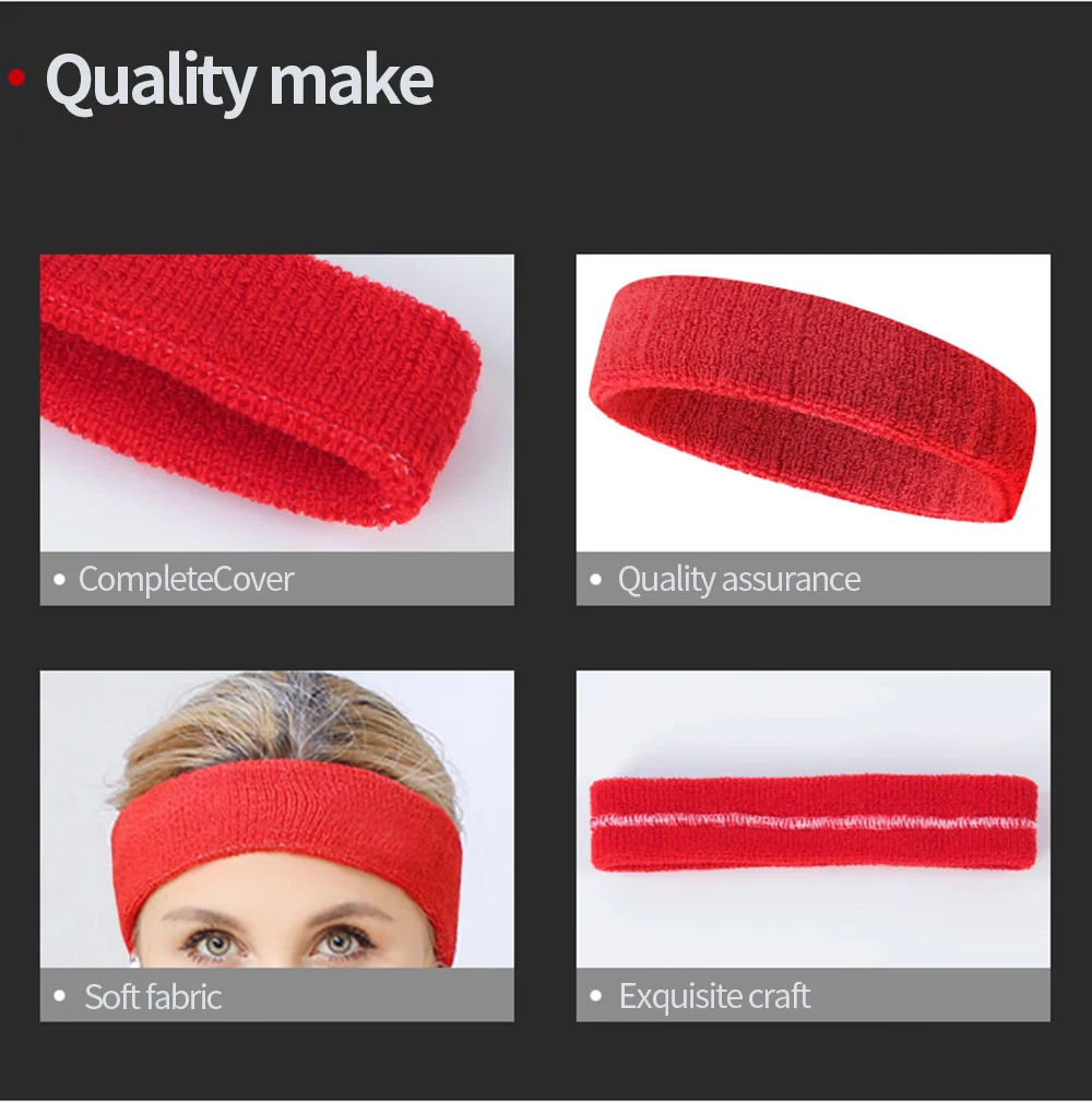 Sweatbands оголовье Йога баскетбольный спортзал теннис спортивный Фитнес стрейч руководитель группы волос Zweetband Hoofd Для мужчин Для женщин повязка от пота