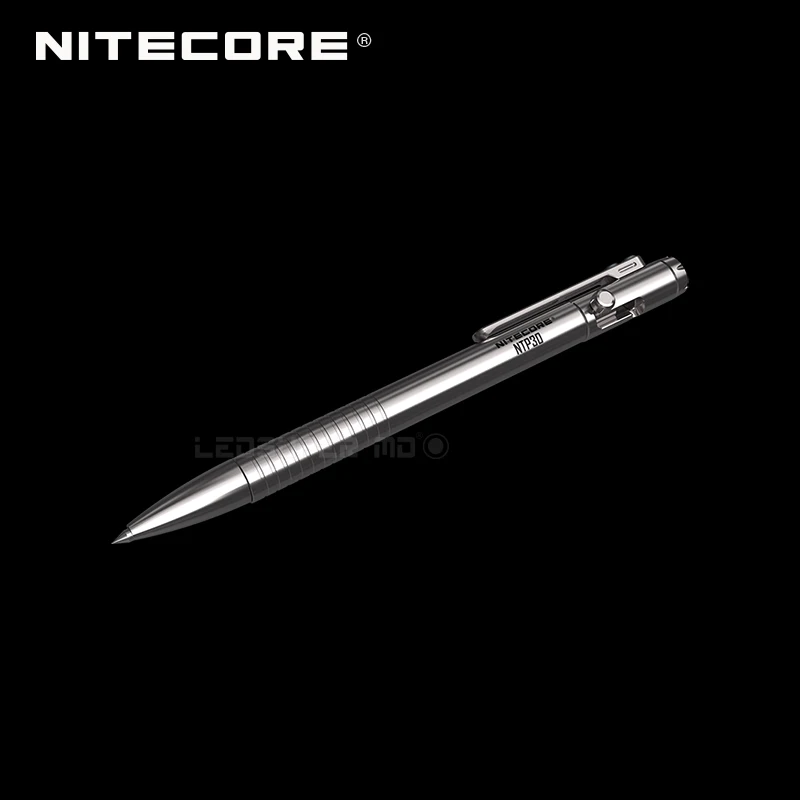 Titanium Многофункциональный инструмент NITECORE NTP30 титановый болт тактическая ручка - Цвет: Titanium