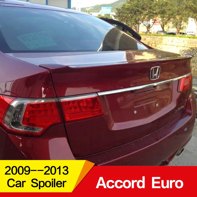 Используется для Honda accord евро mk8 спойлер 2009-2013 года настоящий углерод волокно ABS материал заднего крыла автомобиля аксессуары автомобиля рефитт