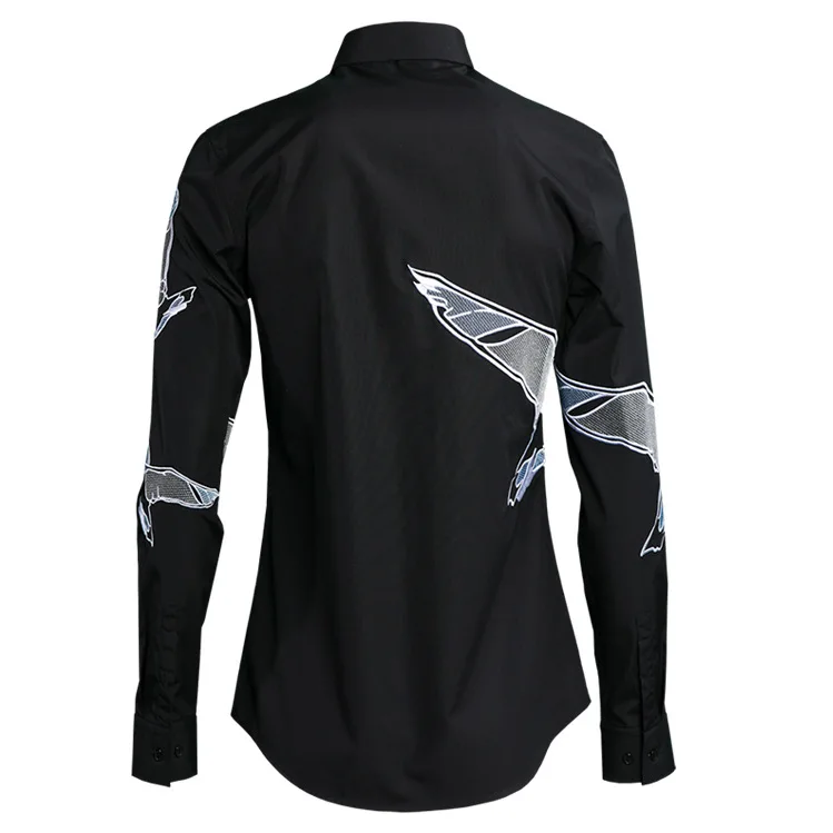 

Precision Embroidered Dove High Tide Brand Men's Shirts Men's Shirts Premium shirt men