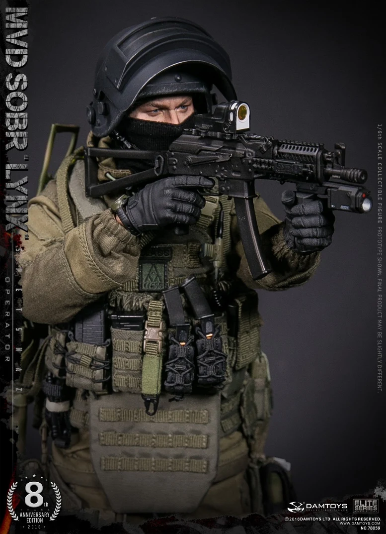 DAMTOYS 1/6th 8th anniversary Edition русские Bobcat Special Force MVD SOBR Soldier фигурка куклы