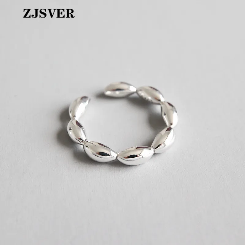 ZJSVER ювелирные кольца из стерлингового серебра 925 пробы модное простое