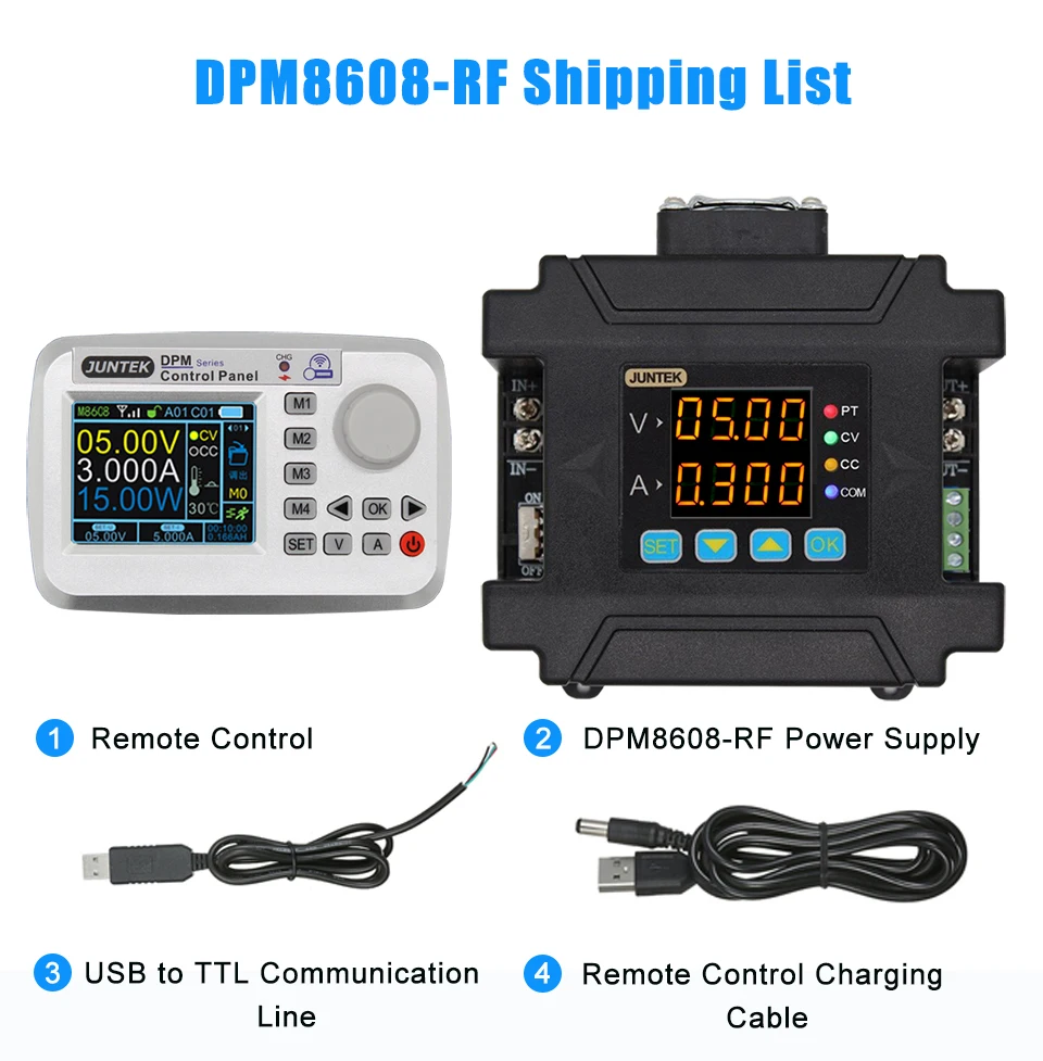 Juntek DPM8608 связи Питание бак Напряжение удаленного цифрового управления постоянным Напряжение ток DC-DC понижающий 60V 8A