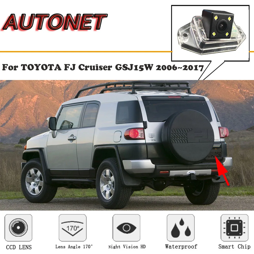 Камера заднего вида с ночным видением для toyota FJ Cruiser GSJ15W 2006 ~ 2017|Камеры авто| |
