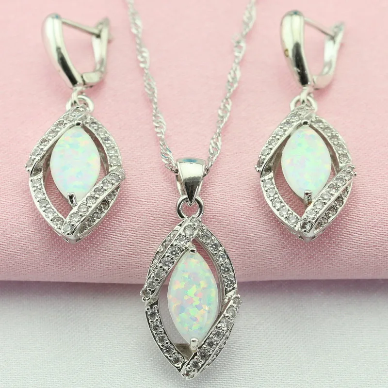 WPAITKYS Белый Австралийский опал белый камень серебряный цвет романтические