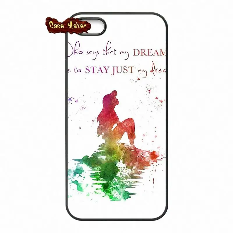 Татуировки Русалочка Ариэль чехол для телефона iPhone X 4 4S 5 5C SE 6 S 7 8 плюс Galaxy J5 J3 A5 A3