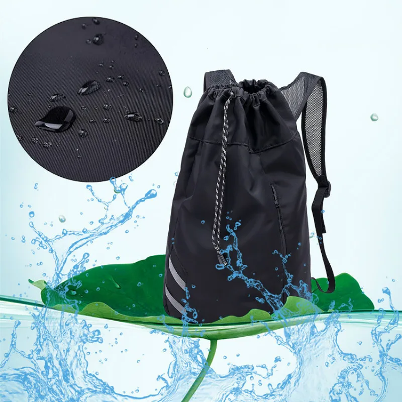 Рюкзак на шнурке оксфордское ведро из ткани водонепроницаемый для занятий