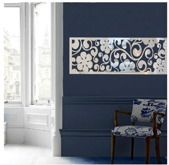 Новинка настенное зеркало в раме MEYA с кристаллами и акриловым 3d рисунком