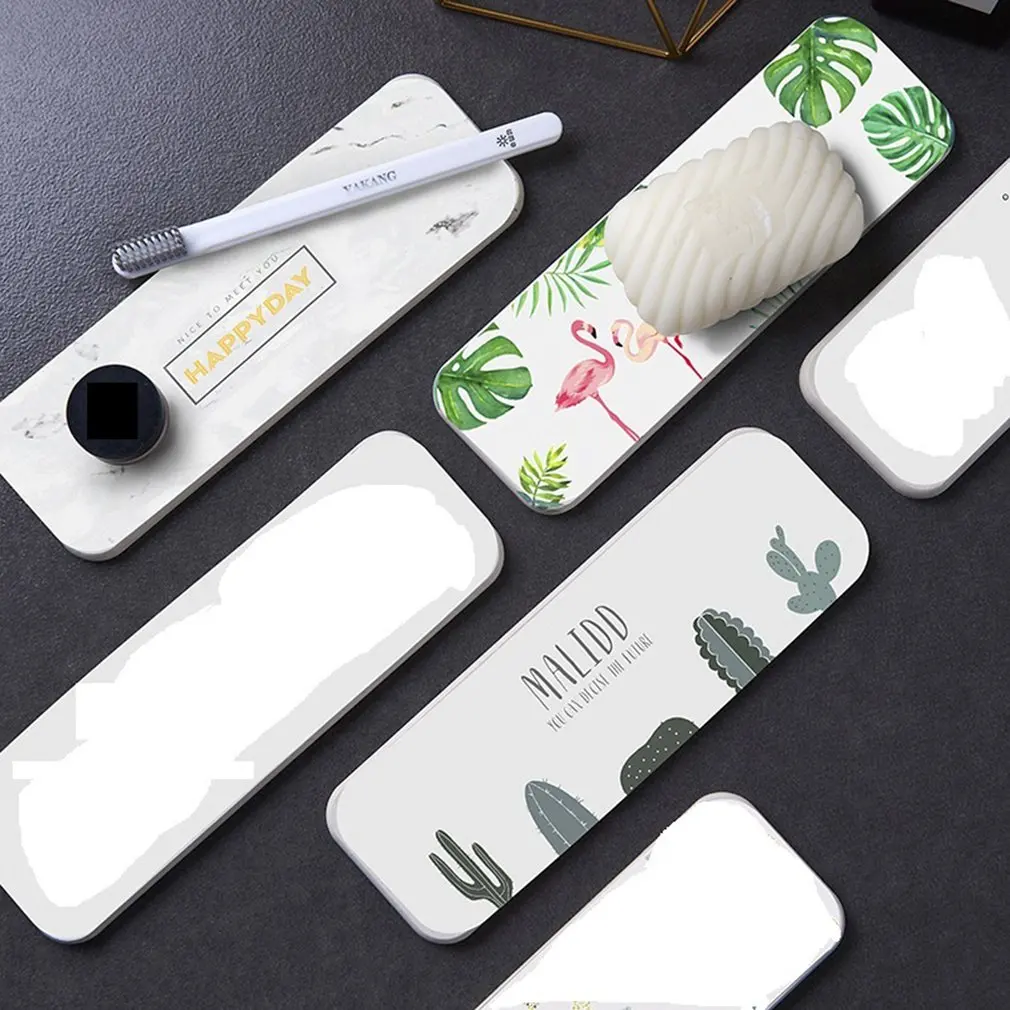 Natural Diatom Mud Absorbent Pad Wash Table Diatomaceous Earth Waterproof Coaster Electric Toothbrush Soap Tray Ins Wind