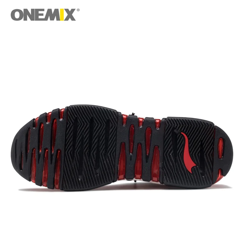 Спортивные кроссовки ONEMIX для мужчин и женщин Нескользящие красные спортивные