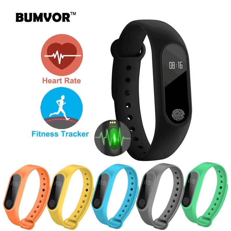 M2 Smart Band Bluetooth браслет монитор сердечного ритма Smartband здоровья Фитнес трекер