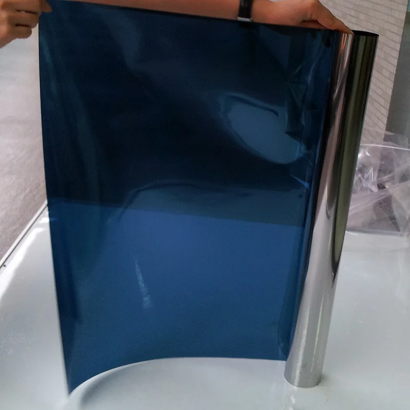 Ясно оттенок декоративные окно зеркальная пленка 90x100 см ПВХ самоклеющаяся клей