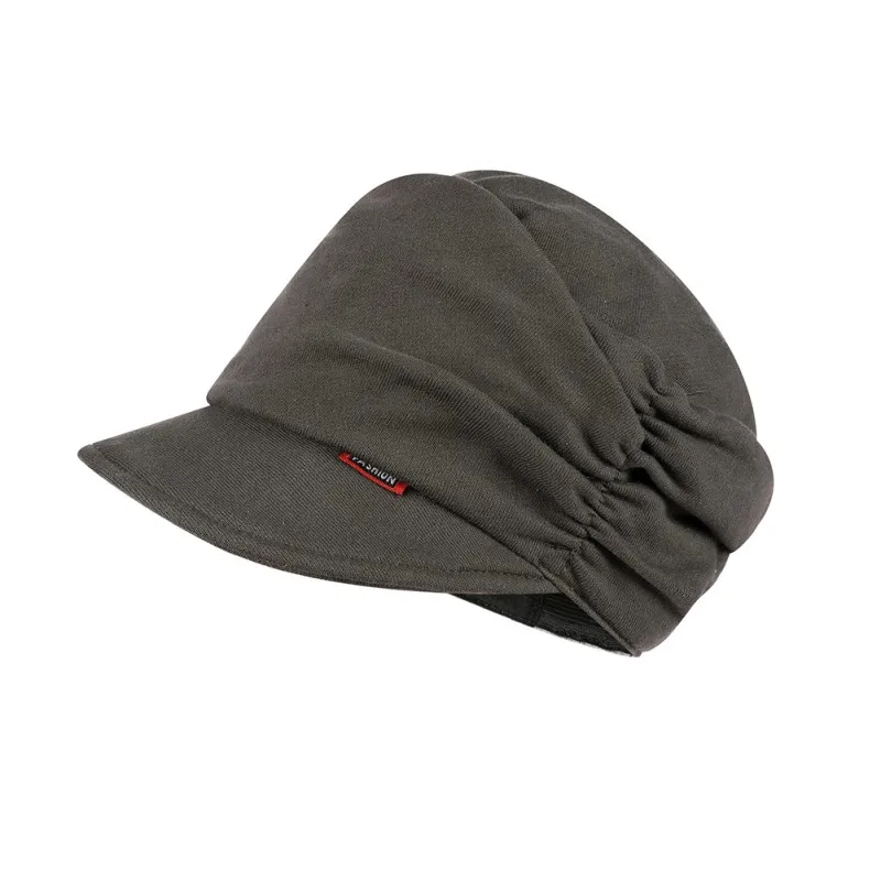 

Beret Cap Lady Breathable Stretch Fluffy Hat Solid Color Outdoor Autumn Winter Headwear Accessories