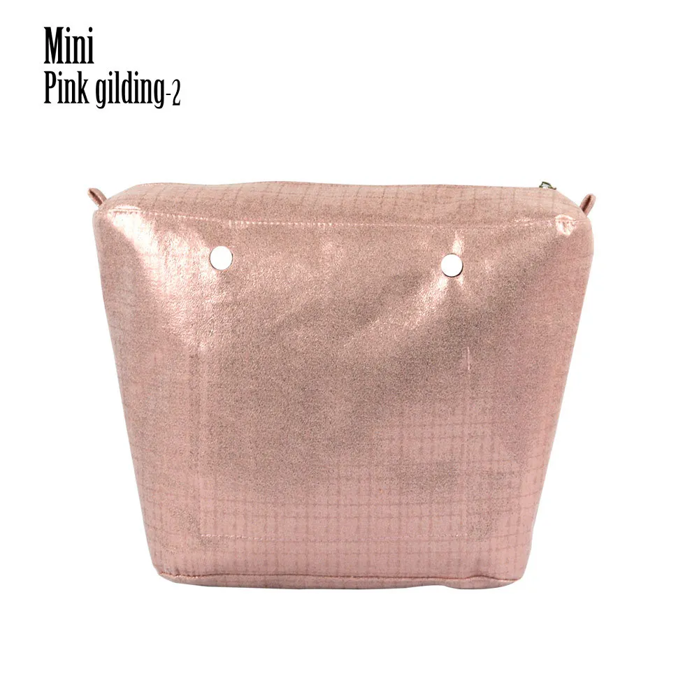 mini pink2 huntfun 1 штука позолоченная водонепроницаемая внутренняя подкладка Obag красочная вставка для классического мини O сумки женские сумки через плечо сумки - Цвет: mini pink2