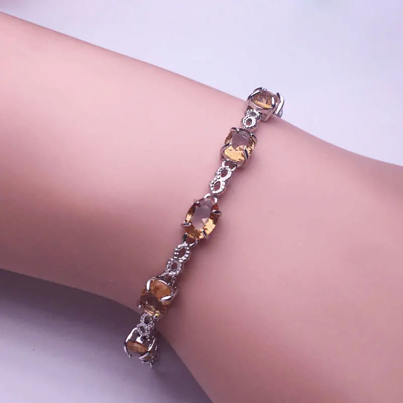 Женский браслет с зултанитом CSJ ювелирное изделие из стерлингового серебра 925