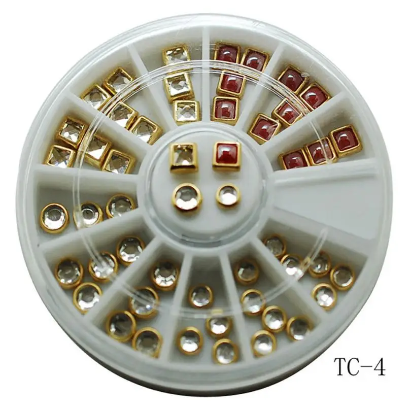 Nail Metal Frame Ceramic Decoration Small Component 3D Sticker SP04 Drop shipping | Красота и здоровье