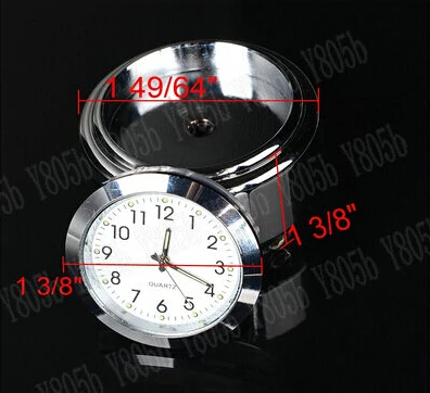 Хромированные часы и термометр на руль для Yamaha VStar 400 650 1100 1300 250 Virago Xv 535 750 Road Star