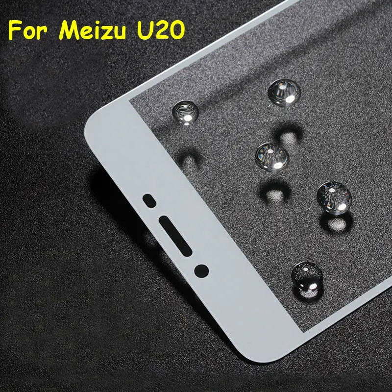 Для Meizu U20 5 &quotПолное покрытие закаленное стекло протектор экрана ультратонкая