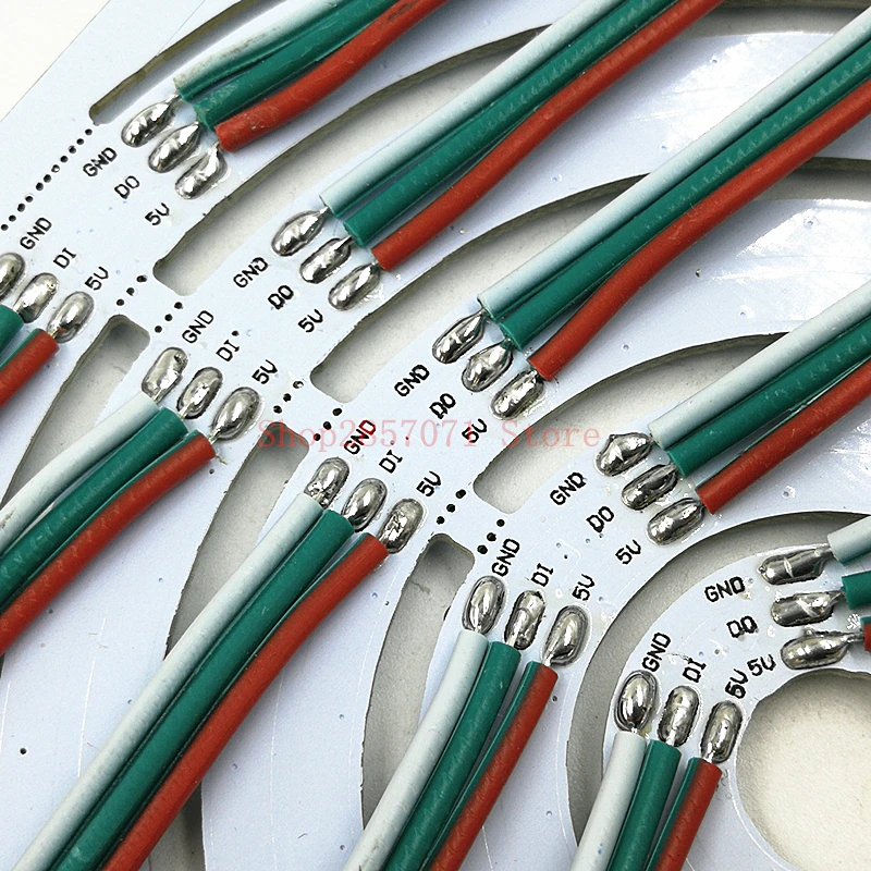 Адресное пиксельное WS2812B кольцо 8 16 24 35 45 128 светодиодов WS2812 SK6812 5050 RGB светодиодное