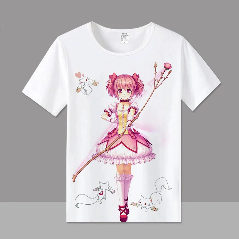 Футболка Puella Magi Madoka Magica аниме Tomoe Mami косплей футболки модные мужские женские с