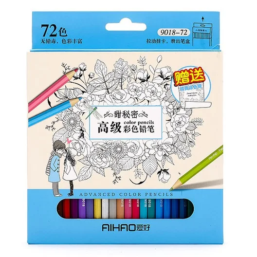 Aihao 48/72 цветов деревянные цветные карандаши школа и офис студенческие