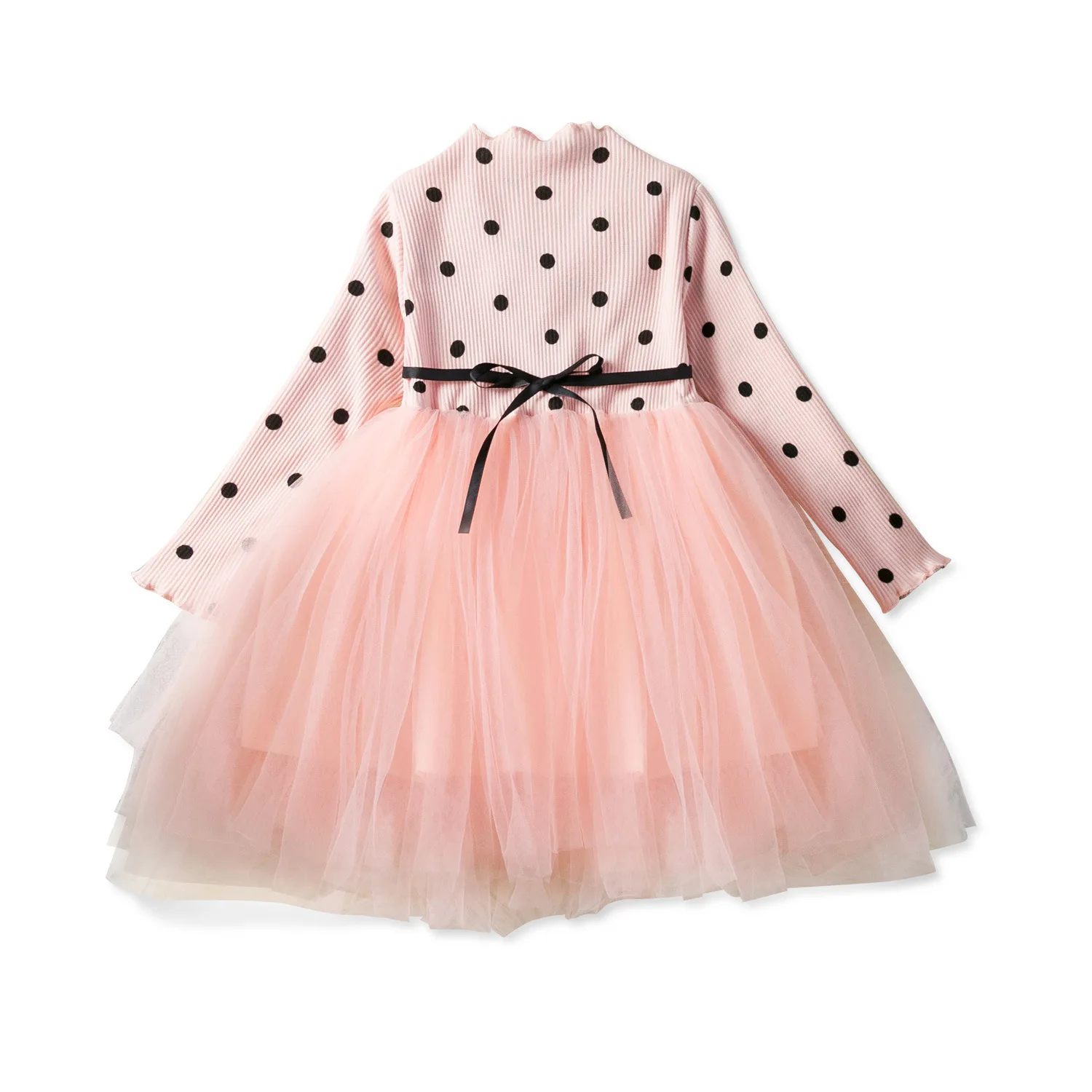 

Spring Autumn Girls Princess Dress Baby Infants Girl Clothes Kids Dot Polka Mesh Ball Gown Birthday Party Dresses Vestidos WT543