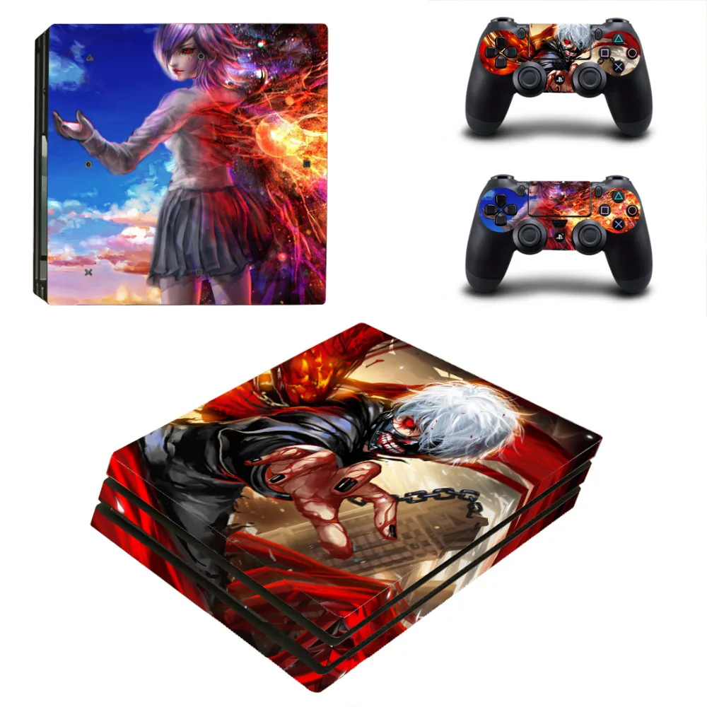 Аниме, Токио, вампиры PS4 Pro наклейка на кожу для консоли playstation 4 и 2 контроллера PS4 Pro наклейка на кожу виниловые аксессуары