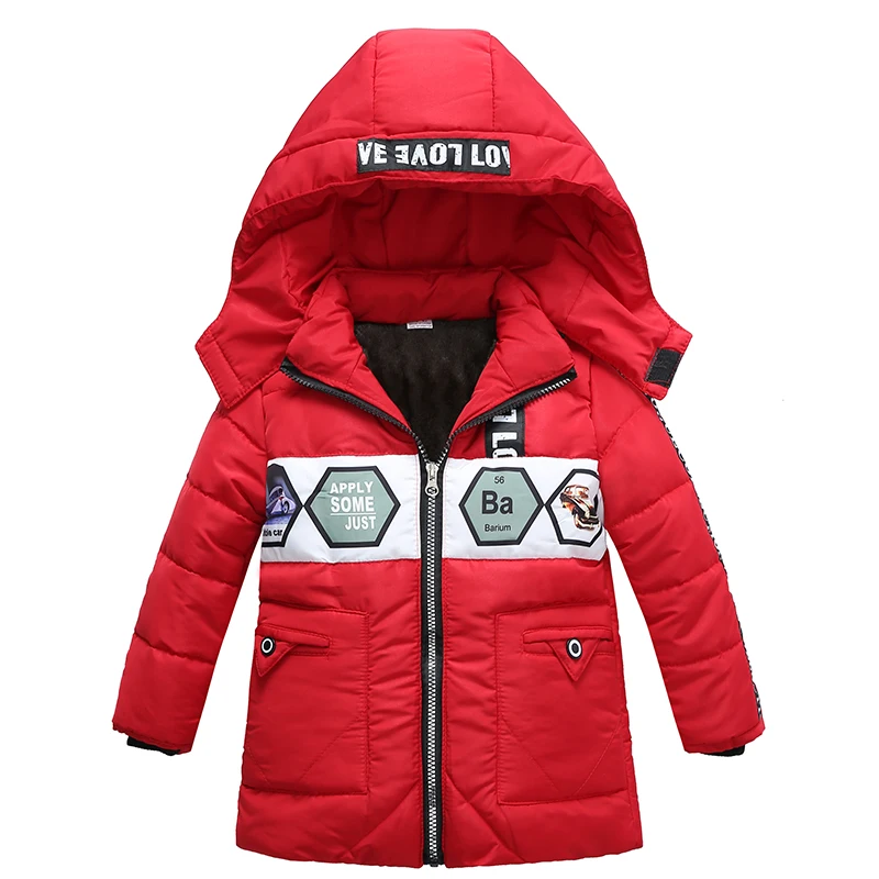 2017 Boys Winter Outwear Baby Jacket Boy Clothes Coats Warm hooded Kids Children Clothing |