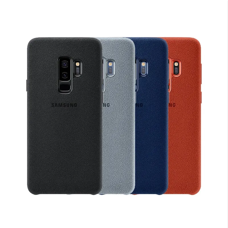 Оригинальные Подлинная samsung Алькантара Роскошный кожаный чехол для Galaxy S9 плюс +