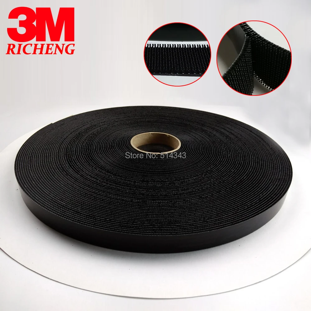 

Non adhesive 3M Waterproof Hook And Loop Tape SJ3441, size 1in*50yards