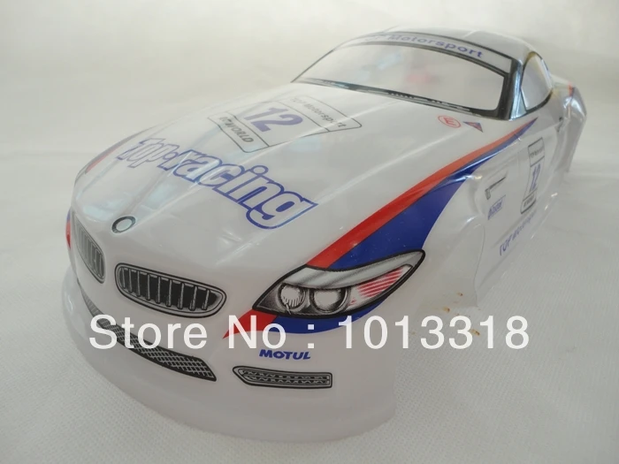 Ewellsell 042 190 мм ПВХ Окрашенный корпус 1/10 для 1:10 RC автомобиль белый/серебристый 2