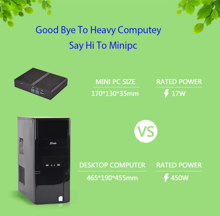 Windows мини ПК intel celeron четырехъядерный 2,0-2,41 ГГц cpu DDR3 ram/Msata/SATA SSD 6USB порт