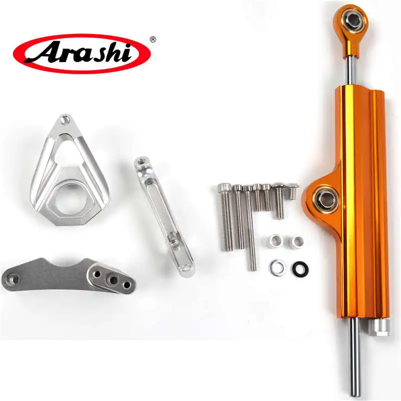 Arashi 1 комплект для SUZUKI GSR750 2001-2005 рулевой Стабилизатор демпфер кронштейн GSR 750 GSR-750 GSXR750 GSXR600 GSX600R - Цвет: 3