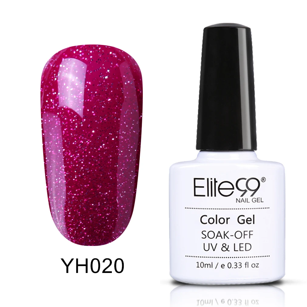 Elite99 уф-гель лак для ногтей 10 мл долгое уф-гель красочные Polishes наир искусство выбрать 1 розовая серия в 12 цветах - Цвет: YH020-10ML